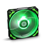 Nox h - fan led boitier pc ventilateur 12 cm noir, vert, blanc - neuf
