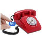 Opis 60s mobile: telephone vintage fixe gsm 2g rétro avec cadran rotatif - neuf Opis 60s mobile: telephone vintage fixe gsm 2g rétro avec cadran rotatif - neuf