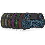 Ovegna h9i : mini clavier qwerty sans fil r�tro - �clair� - neuf