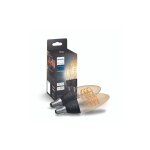 Pack de 2 ampoules connectées philips hue white ambiance filament flamme e14 transparent - neuf Pack de 2 ampoules connectées philips hue white ambiance filament flamme e14 transparent - neuf