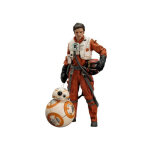 Pack 2 statuettes star wars episode vii poe dameron & bb 8 - neuf