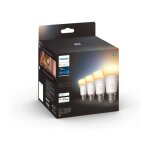 Pack de 4 ampoules led connectées philips hue white ambiance e27, compatible bluetooth et assistants ... Pack de 4 ampoules led connectées philips hue white ambiance e27, compatible bluetooth et assistants ...