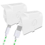 Pack blocs - batteries stealth sx - c8 x blanc + charge avec câble tressé xbox - neuf Pack blocs - batteries stealth sx - c8 x blanc + charge avec câble tressé xbox - neuf