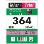 Pack de cartouches d'encre recyclées compatibles avec hp 364 xl (noir et couleurs) - neuf Pack de cartouches d'encre recyclées compatibles avec hp 364 xl (noir et couleurs) - neuf