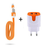 Pack chargeur pour manette playstation 4 ps4 smartphone micro usb (cable noodle 1m chargeur + double ...