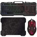 Pack clavier souris tapis gamer orios wasdkey compatible ps4, ps3 et xbox one - neuf