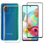 Pack coque transparente en tpu et vitre protection écran en verre trempé full cover noir pour samsung ... Pack coque transparente en tpu et vitre protection écran en verre trempé full cover noir pour samsung ...
