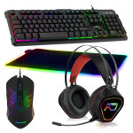Pack gamer clavier souris tapis xxl casque rgb gta 230 ps4, ps5, xb1 x et s, pc - neuf