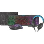 Pack gaming 4 en 1 fury thunderstreak 3. 0 noir et bleu - neuf