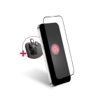 Pack iphone 15 pro max 1 prot�ge - �cran original 2, 5d 100% verre organique recycl� + 3 prot�ge lentilles ...