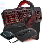 Pack pro gamer amstrad redemption - switch007: clavier, souris, tapis, casque & convertisseur pc ps3 ...