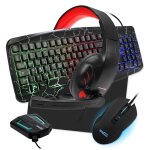 Pack pro gamer amstrad warriors - switch007: clavier, souris, tapis, casque & convertisseur pc - ps3 ...