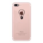 Coque silicone pour iphone 12 pro max ampoule transparente fun lumi�re id�e pomme protection gel souple ...
