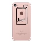 Coque silicone iphone 8 juice fun apple jus de pomme boisson transparente protection gel souple - neuf ...