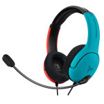 Pdp lvl40 casque avec fil arceau jouer noir, bleu, rouge - neuf