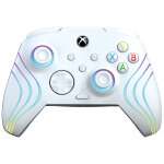 Pdp manette filaire afterglow wave: white pour xbox series x|s, xbox one & windows 10 / 11 - neuf