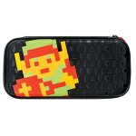 Pdp slim travel case - zelda retro edition bo�tier robuste nintendo noir, vert, rouge, jaune - neuf