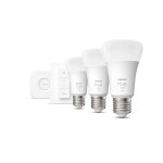 Philips hue white kit de d�marrage ampoule led connect�e 9, 5w - e27 x3 et t�l�commande hue - neuf