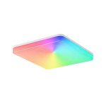 Plafonnier tellur smart wifi, rgb, blanc / chaud, variateur, 24w, carr�, blanc - neuf