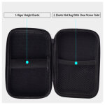Pochette pour batterie & disque dur rangement cables chargeur ecouteurs protection (noir) - neuf Pochette pour batterie & disque dur rangement cables chargeur ecouteurs protection (noir) - neuf