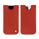 Pochette cuir apple iphone 13 pro - pochette - orange - cuir grainé - neuf Pochette cuir apple iphone 13 pro - pochette - orange - cuir grainé - neuf