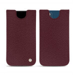 Pochette cuir apple iphone 14 plus - pochette - lie de vin ( pantone #412234 ) - noreve - neuf Pochette cuir apple iphone 14 plus - pochette - lie de vin ( pantone #412234 ) - noreve - neuf