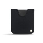 Pochette cuir samsung galaxy z flip - pochette - noir - cuir saffiano - neuf