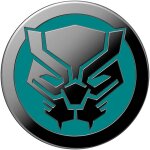Poign�e smartphone popsockets enamel black panther - neuf