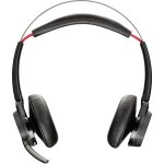 Poly voyager focus uc casque sans fil arceau bureau / centre d'appels bluetooth noir - neuf
