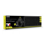 Port designs 900906 - fr clavier souris incluse rf sans fil azerty fran�ais noir - neuf