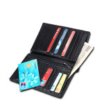 Porte - carte antimagntique portefeuille rfid hommes sac multifonctionnel noir yonis - neuf