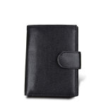 Porte - carte homme portefeuille protection magntique cuir anti - magnet rfid noir yonis - neuf