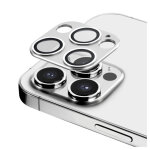 Protection en alliage mtallique des objectifs photo pour apple iphone 12 pro, argent sidral - neuf
