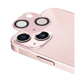 Protection en alliage mtallique des objectifs photo pour apple iphone 13 / 13 mini, rose rhodium - neuf ...
