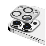 Protection en alliage m�tallique des objectifs photo pour apple iphone 13 pro / 13 pro max, argent sid�ral ...