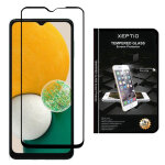 Protection �cran vitre en verre tremp� full cover noir pour samsung galaxy a03 4g - pochette xeptio - ...