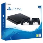 Ps4 slim 500 go black + manette 2me dualshock ps4 - noir - reconditionn