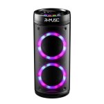 R - music booster party - enceinte high power bt sans fil - 600w - jeu de lumiere - egaliseur - usb, ...