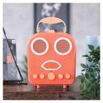 Radio design et enceinte bluetooth orange facesound - neuf