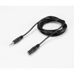 Rallonge jack 3, 5 mm m�le / femelle 4 broches - 2m transmission son et micro - neuf