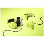 Razer essential duo bundle casque avec fil arceau jouer socle de chargement jaune - neuf