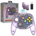 Retro - bit tribute 64 2. 4ghz manette sans fil pour nintendo 64 / switch / pc / mac atomic purple - ...