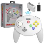 Retro - bit tribute 64 2. 4ghz manette sans fil pour nintendo 64 / switch / pc / mac gris - neuf