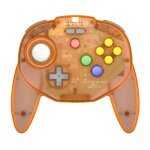 Retro - bit tribute 64 2. 4ghz manette sans fil pour nintendo 64 / switch / pc / mac orange hawk - neuf ...