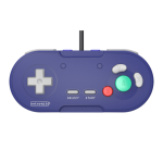 Retrobit - legacygc manette filaire pour nintendo gamecube indigo blue - connexion d'origine - neuf