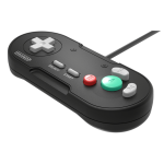 Retrobit - legacygc manette filaire pour nintendo gamecube jet black - connexion d'origine - neuf