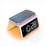 Rveil numrique - rveil avec charge sans fil - horloge numrique - variateur de luminosit - deux alarmes ...
