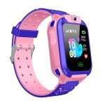 Riff q12 see me wi - fi / sim gps tracking montre pour enfants avec appel vocal et camra de chat rose ...
