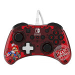 Rock candy: mario punch rouge, translucide usb manette de jeu analogique / numrique nintendo switch, ...