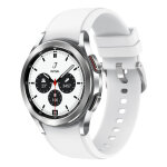 Galaxy watch4 classic 42mm boitier argent - super amoled - bluetooth + 4g - bracelet blanc - reconditionn� ...